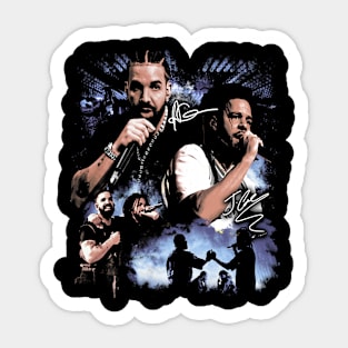 Drake Vs. J Cole It's All A Blur Sticker